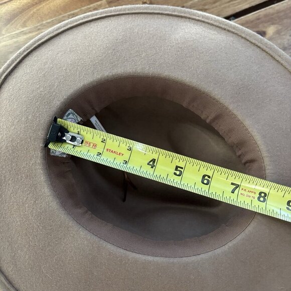 Free People 100% Wool Hat One Size Fedora Boho Festival Western Neutrals Minimal